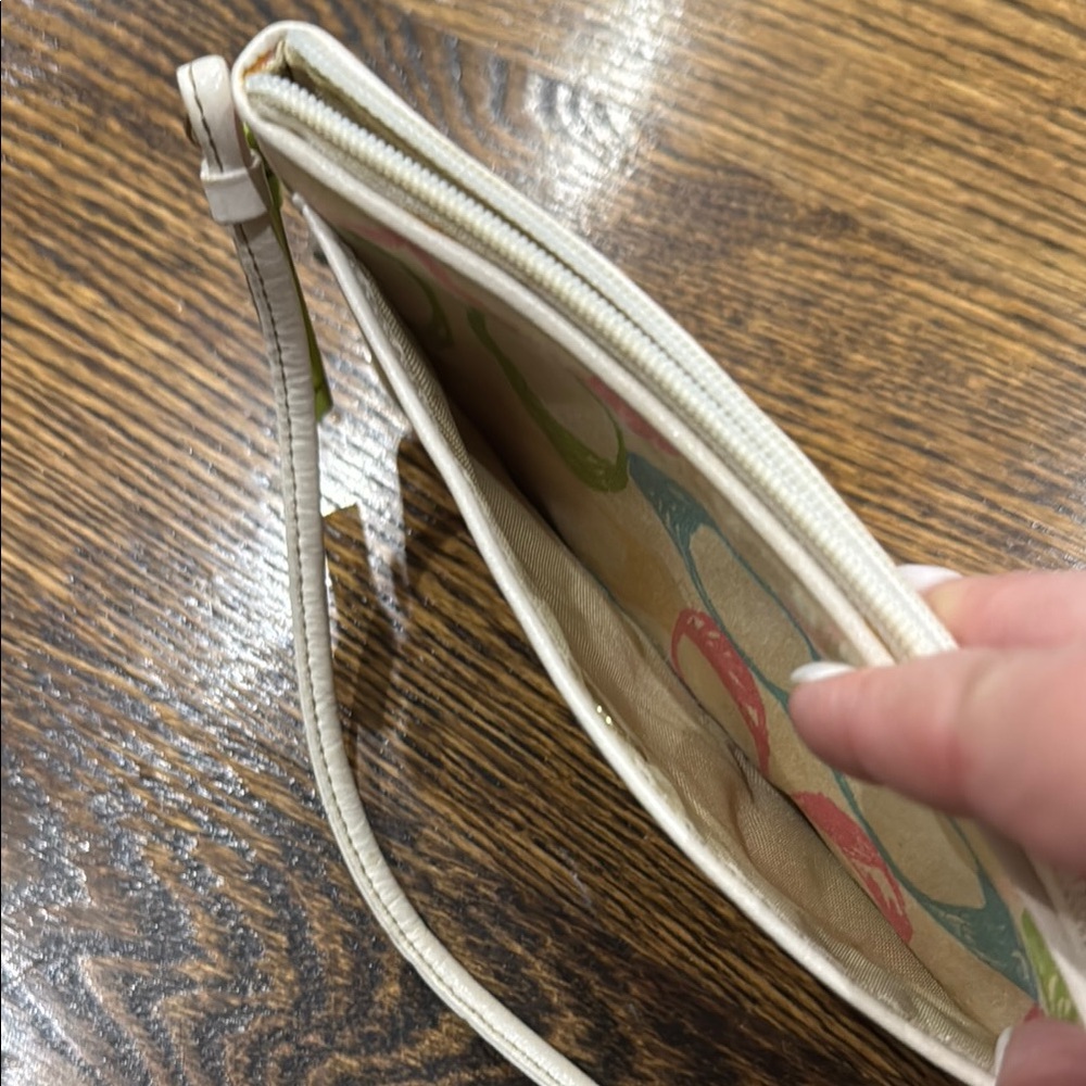 Women’s Multicolor Wristlet Pouch - Pastel Print - Picture 5 of 5